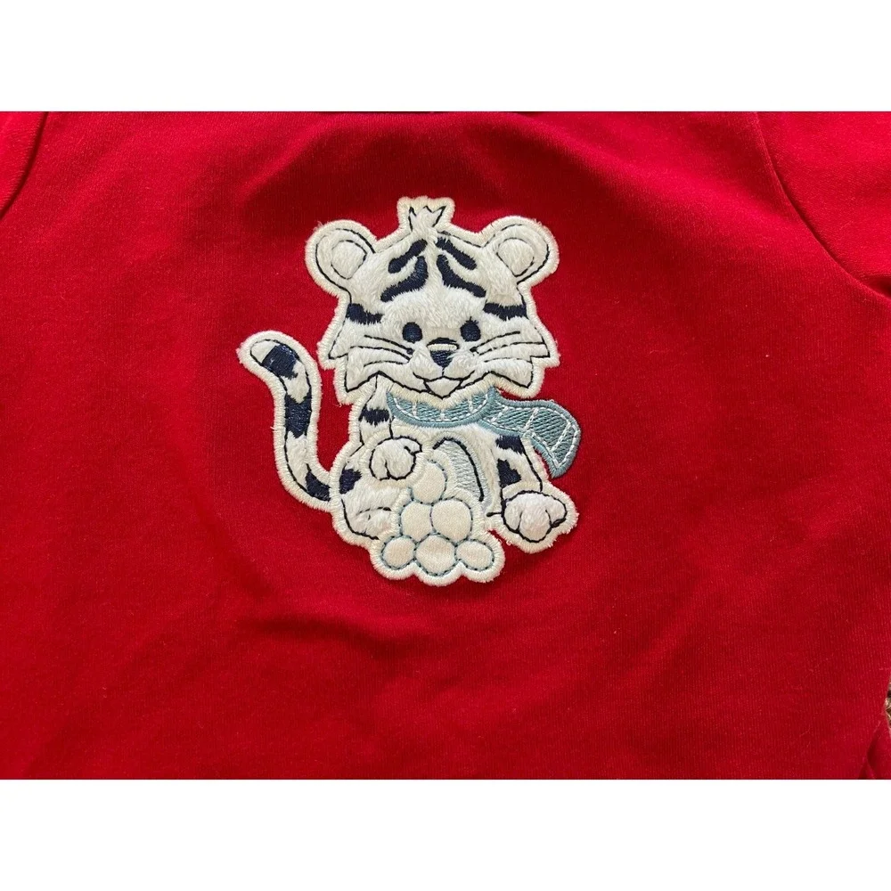 Garanimals Red Tiger Bodysuit & Gray Pants 0-3M